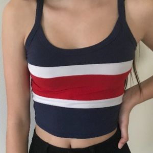 Red, Blue, and White Tank Top